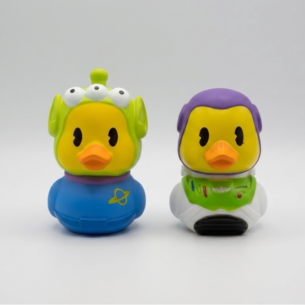 Space Adventure Duck Bath Toys - Yellow, Green, Blue, Purple
